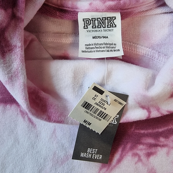Victoria's Secret PINK Tie Dye Oversized Turtleneck Sweater NWT - Picture 6 of 7